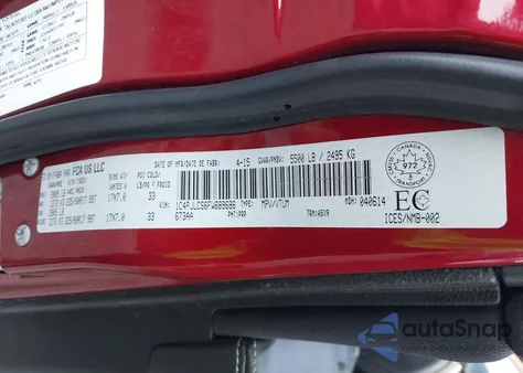 2015 Jeep Cherokee North из США, поврежденный, VIN 1C4PJLCS6FW689686